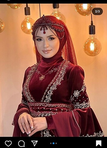 Beden Bordo renk alınlık tac