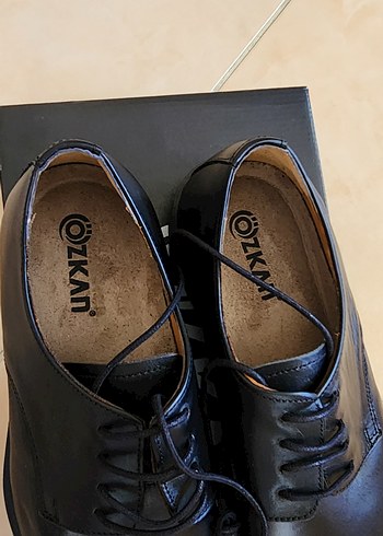 Klasik Siyah Deri Erkek Ayakkabı - Görsel 2