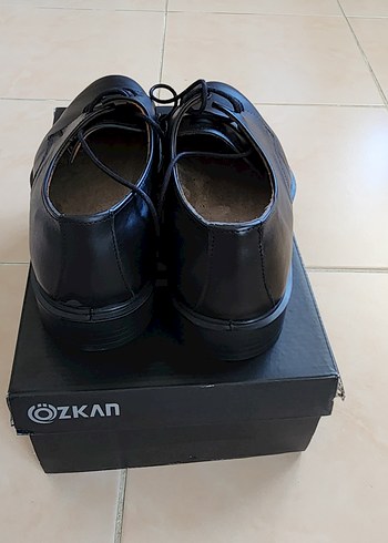 Klasik Siyah Deri Erkek Ayakkabı - Görsel 4