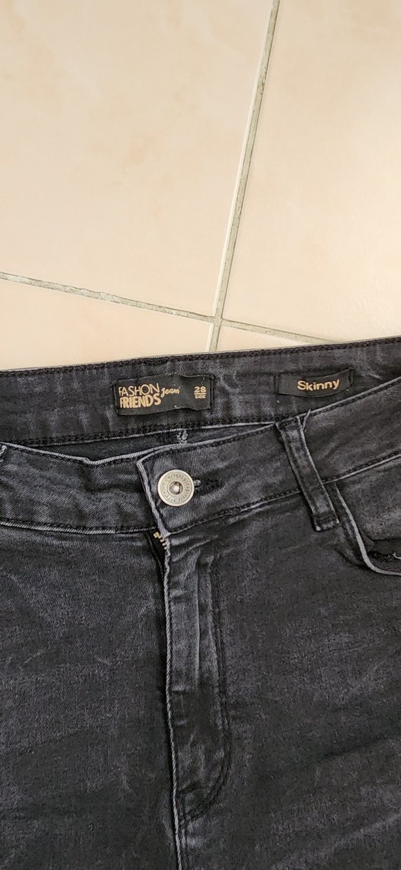 Siyah Regular Fit Kadın Jean Pantolon - Görsel 3