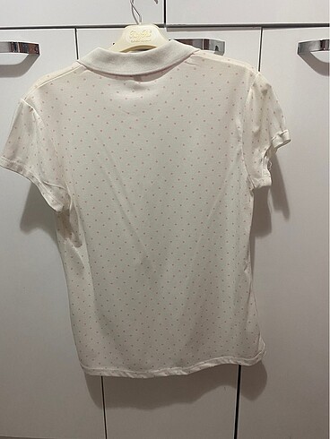 Polo yaka krem kalpli - Görsel 3