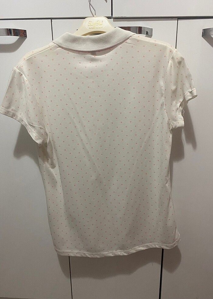 Polo yaka krem kalpli - Görsel 3