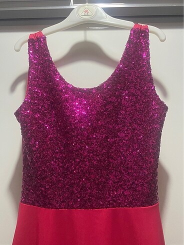 Pembe abiye elbise - Görsel 3