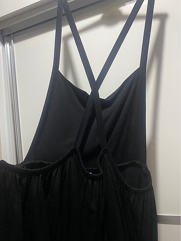 Siyah salopet etek midi boy - Görsel 2