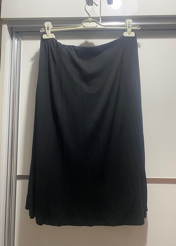 Siyah salopet etek midi boy - Görsel 5