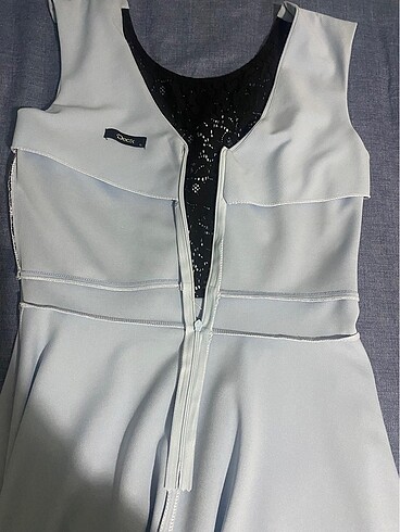 Mavi siyah elbise - mavi siyah abiye - Görsel 6