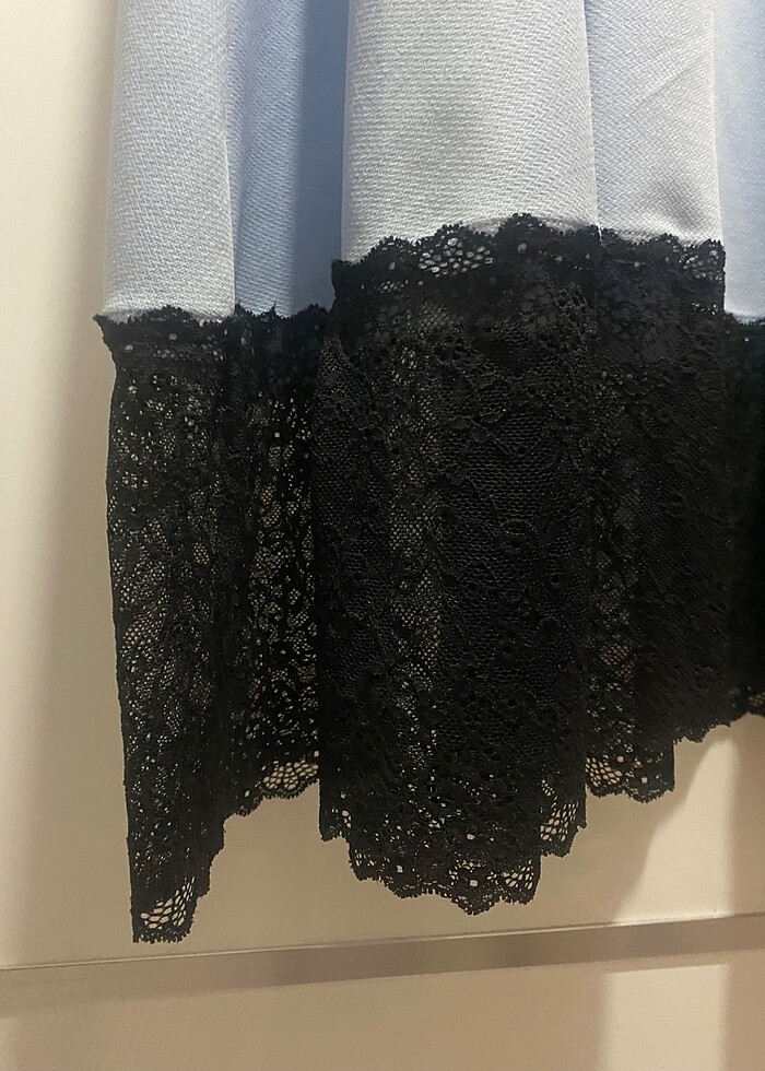 Mavi siyah elbise - mavi siyah abiye - Görsel 3