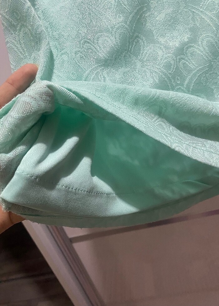 Su yeşili abiye/ elbise - Görsel 5