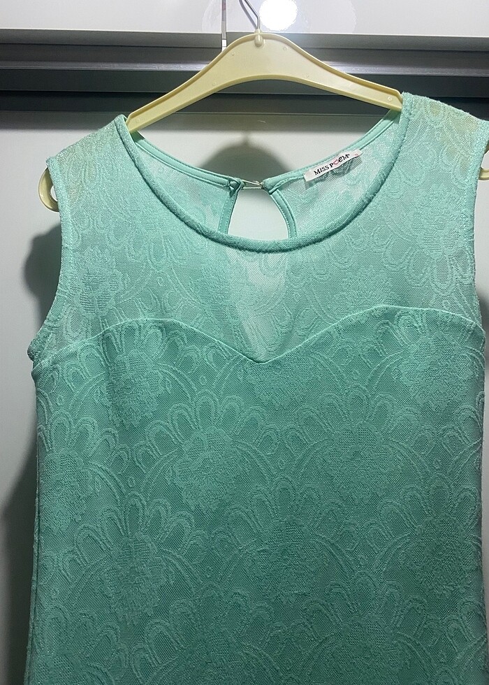 Su yeşili abiye/ elbise - Görsel 2