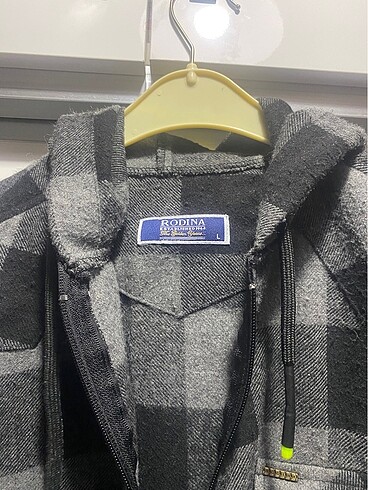 Kapşonlu fermuarlı oduncu gömleği - Görsel 3