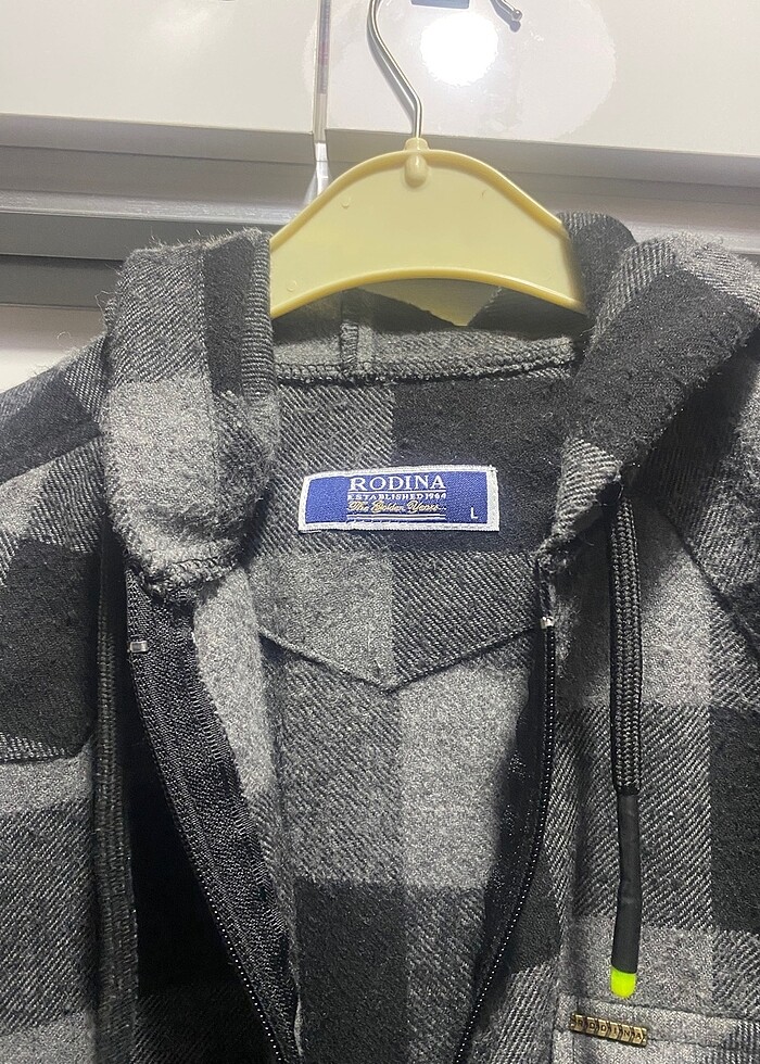 Kapşonlu fermuarlı oduncu gömleği - Görsel 3