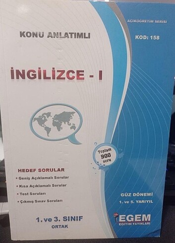 Açıköğretim İngilizce Kitabı