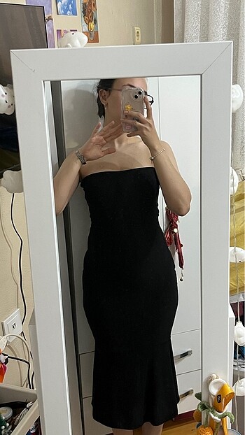 Straplez Balık Elbise
