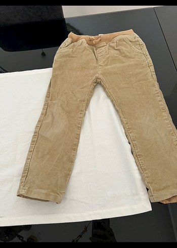 Bej Erkek Çocuk Süet Pantolon