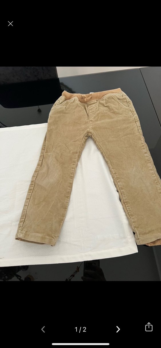 Bej Erkek Çocuk Süet Pantolon - Görsel 3