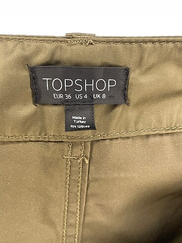 36 Beden yeşil Renk Topshop Kumaş Pantolon %70 İndirimli.