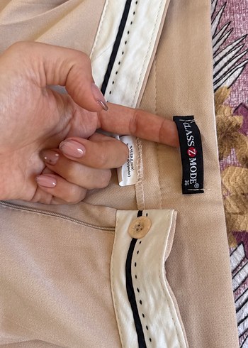 Zara Bej palazzo Kadın Pantolon