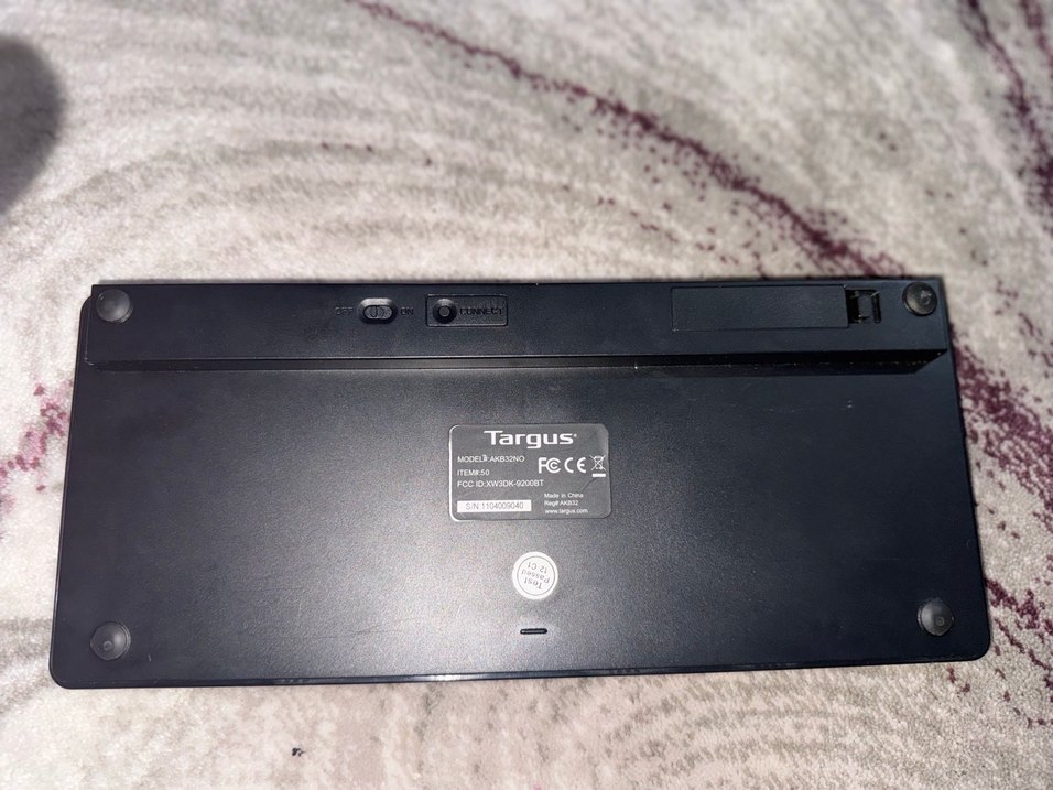 Siyah Kablosuz Klavye pilli - Görsel 4