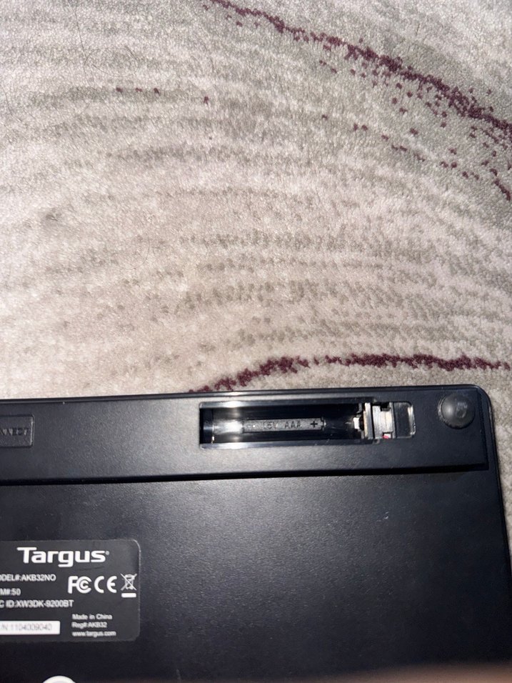 Siyah Kablosuz Klavye pilli - Görsel 5