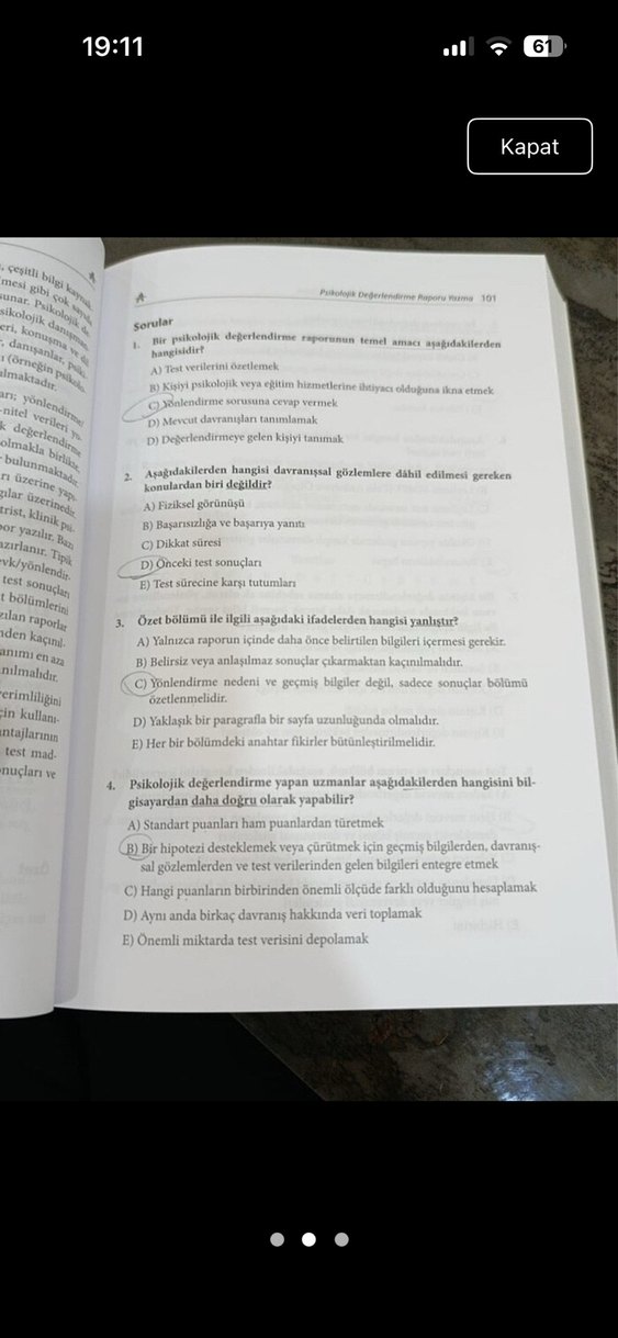 Psikolojik Testler: İlkeler, Uygulama ve Tanıtım - Görsel 2