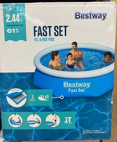 Çok Büyük Şişme Havuz Aile Boyu