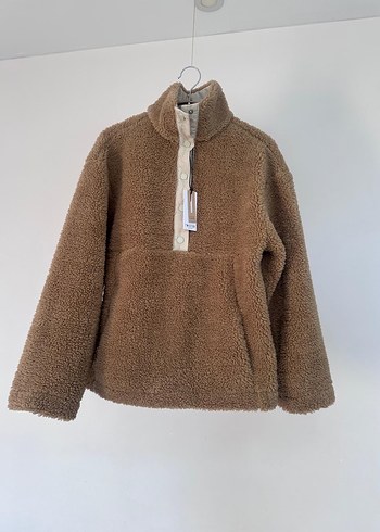 Kahverengi Yumuşak Erkek Polar Sweatshirt