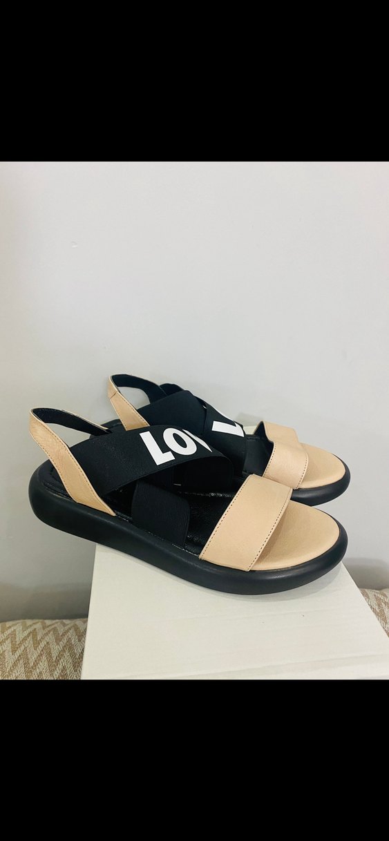 Kadın Beyaz Dolgu Topuklu Bantlı Sandalet - Görsel 5