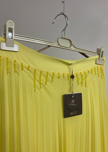 Armine Basic Pilisoley Uzun Kobalt Etek - Görsel 5