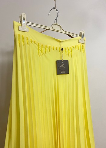 Armine Basic Pilisoley Uzun Kobalt Etek - Görsel 8