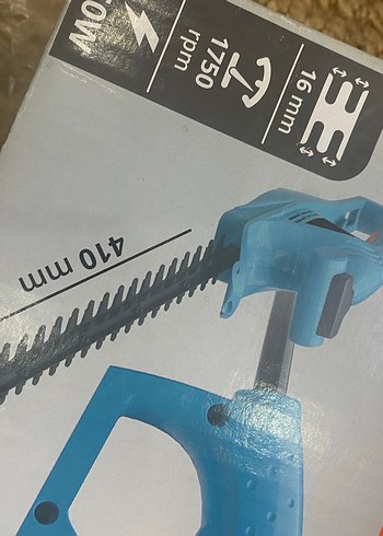 Mavi Elektrikli Çit Kesme Makinesi - Görsel 4