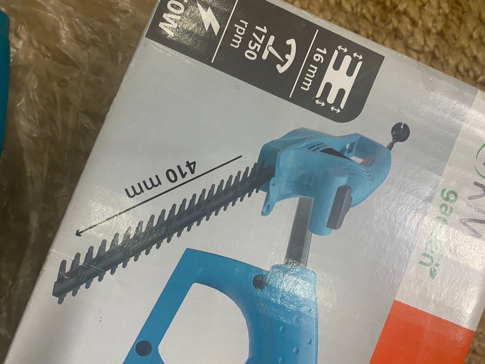 Mavi Elektrikli Çit Kesme Makinesi - Görsel 4