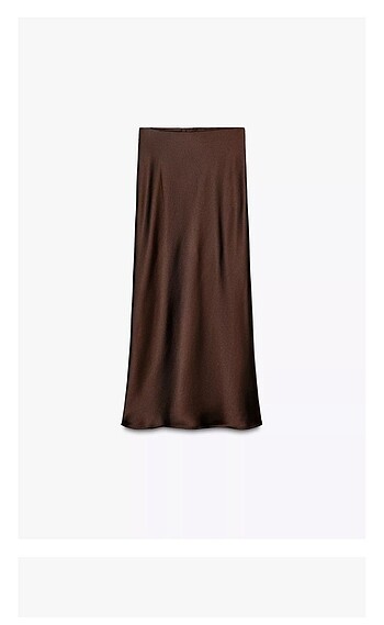 Zara Zara saten midi etek