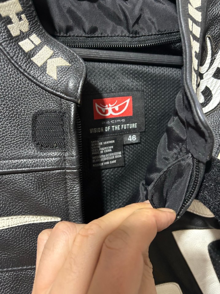 Berik  Siyah Deri Biker Ceket - Görsel 4