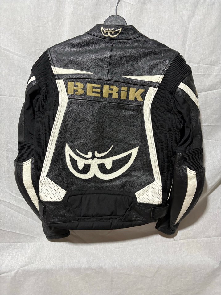 Berik  Siyah Deri Biker Ceket - Görsel 5