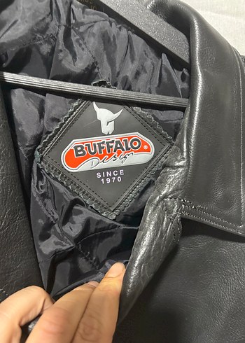 Buffalo hakiki deri kartal motifleri bulunan motosiklet mont 38 - Görsel 2
