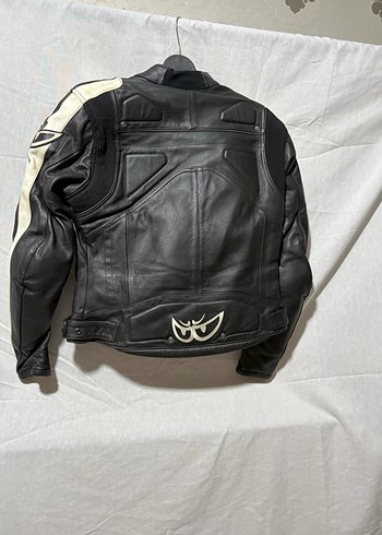 Berik-70 Siyah Deri Biker Ceket, Kemerli, Uzun Kollu - Görsel 6