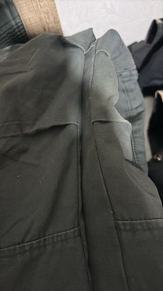 Gri Keten Kumaş Kemerli Pantolon - Görsel 5