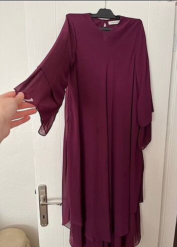 38 Beden bordo Renk Şifon tunik