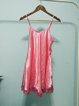 Pierre Cardin Pembe saten gecelik