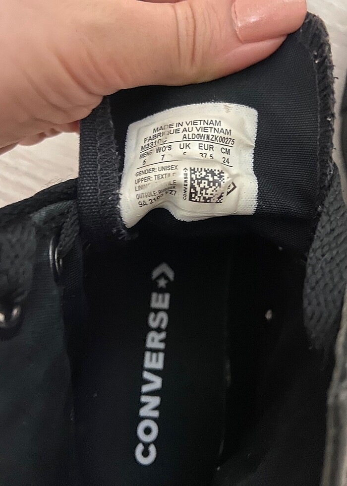 Siyah Converse - Görsel 5