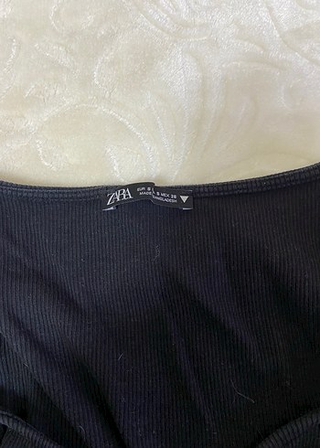 Fitted Siyah Uzun Kollu V Yaka Bluz - Görsel 2