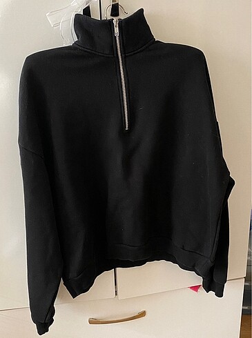 Mavi Kadın Fermuar Yakalı Sweatshirt
