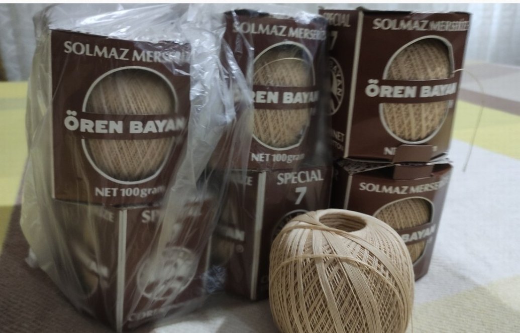Ören bayan dantel iplikleri. - Görsel 2