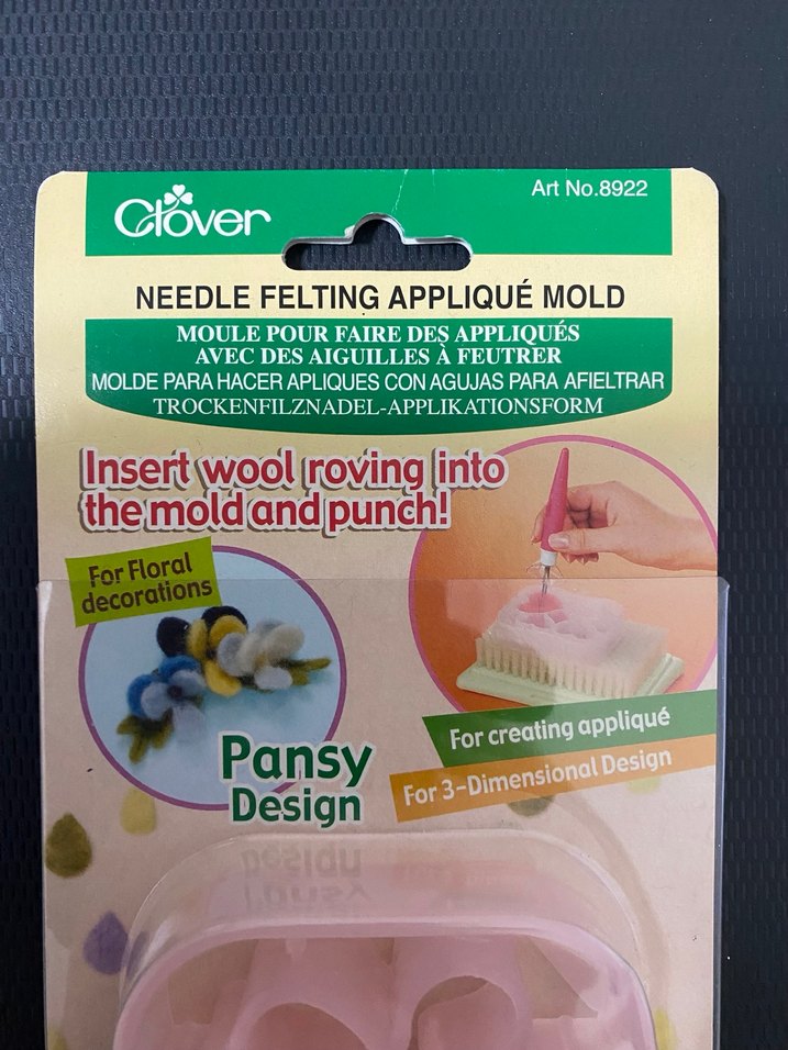 Çiçek Desenli İğne Keçe Applikasyon Kalıbı - Görsel 2