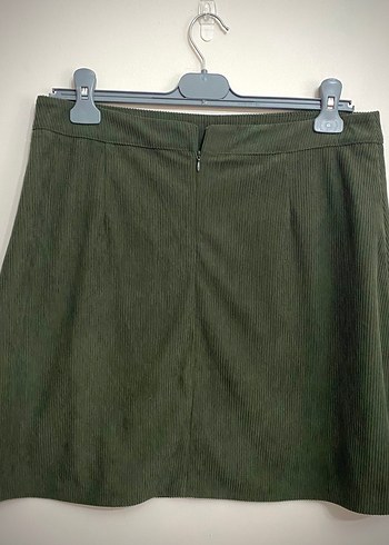 Yeşil kadife etek - Görsel 4