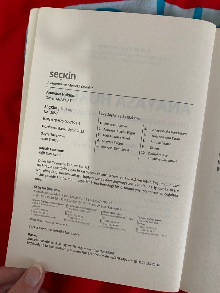 Anayasa Hukuku 4. Baskı - Prof. Dr. Ömer Anayurt - Görsel 3