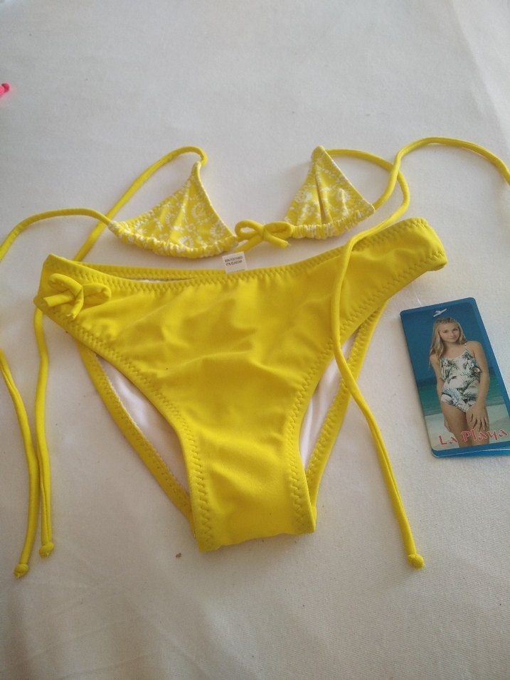Çiçek Desenli Kırmızı Mini Bikini - Görsel 2