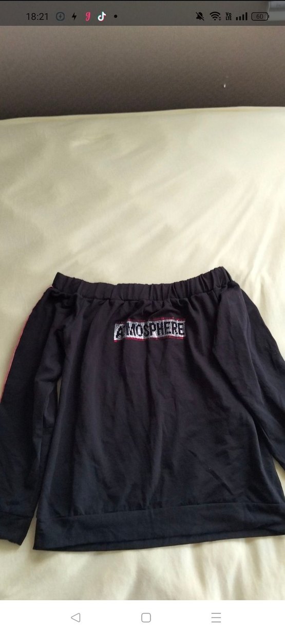 yakası açık straplez bluz - Görsel 2