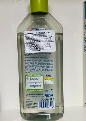 ISANA BIRKE Saç Suyu - Yağlı Saçlar İçin - Görsel 2