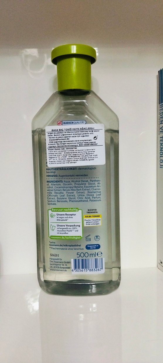 ISANA BIRKE Saç Suyu - Yağlı Saçlar İçin - Görsel 2